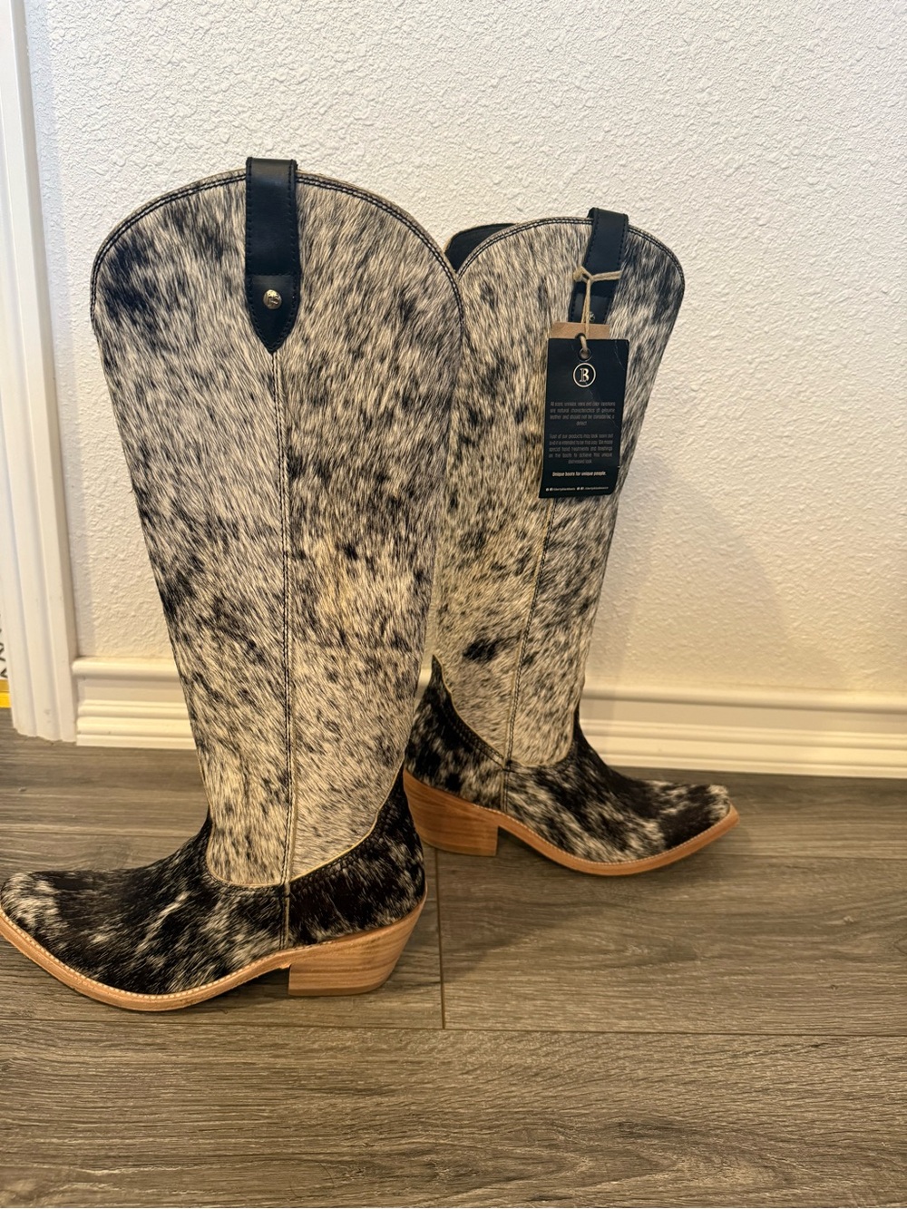 Liberty Black Cinthia Cowhide Tall Western Boots - Picture 2 of 11